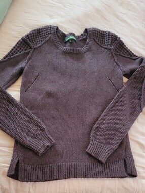 SAM EDELMAN Women’s Crewneck Knit Sweater in Brown